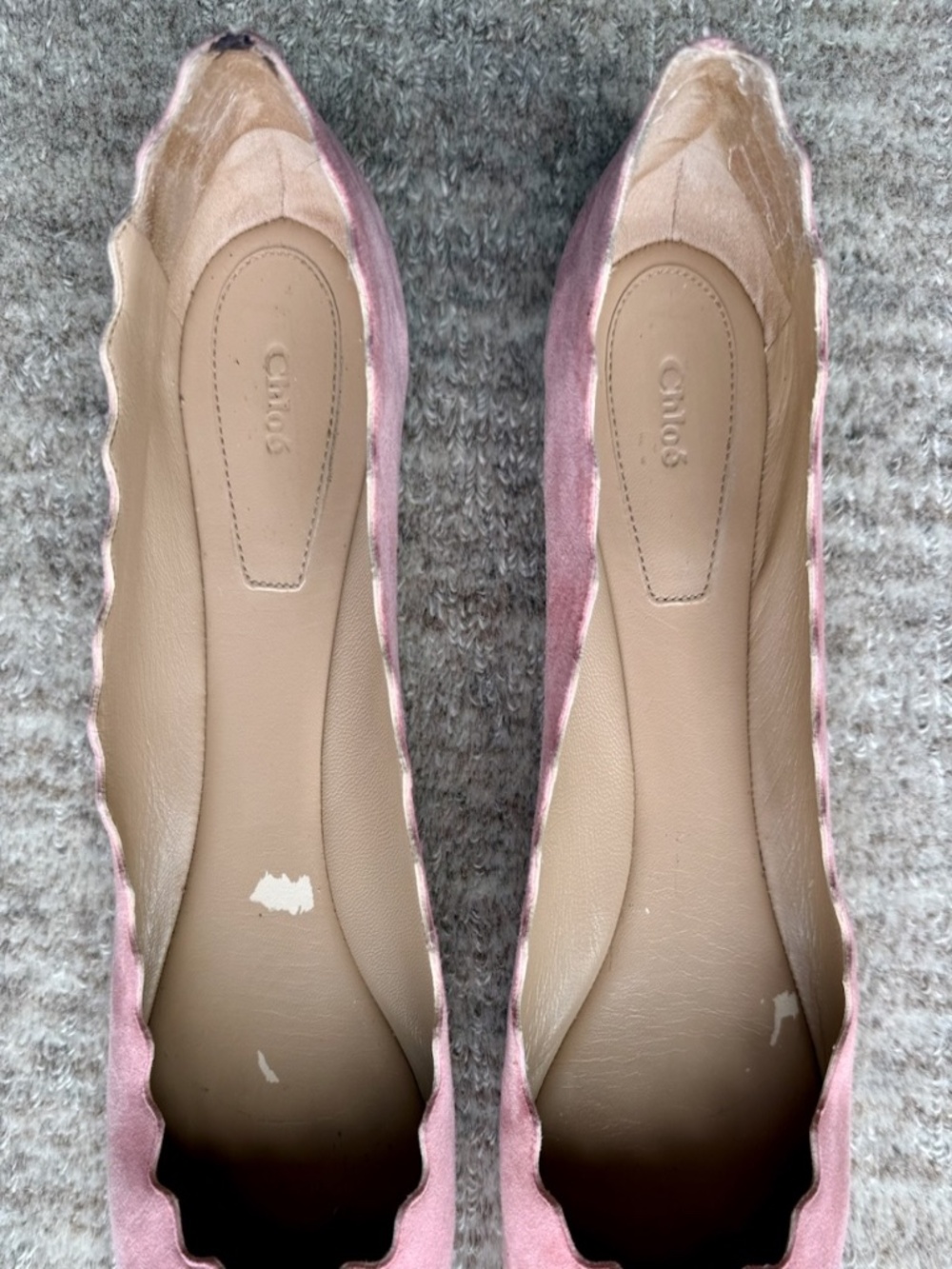 Chloe pink ballerina flats - Size 10 US / 40 IT - Picture 3 of 6
